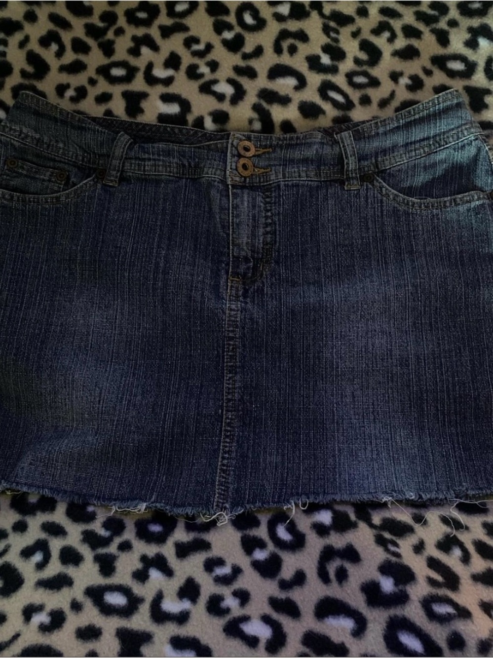 GLO Jeans Dark Blue Denim Mini Skirt